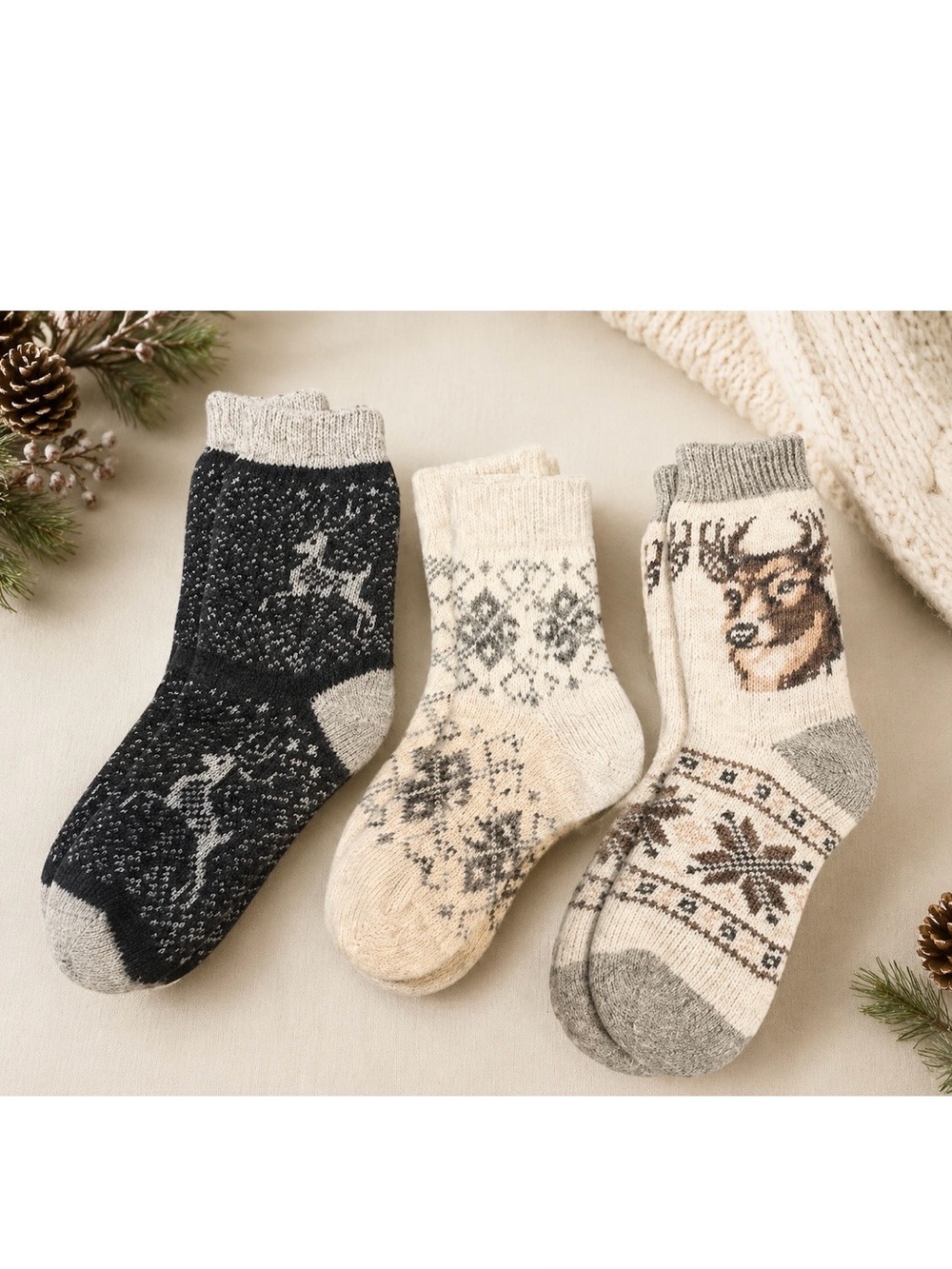 Three pair of new Sheep’s Wool socks